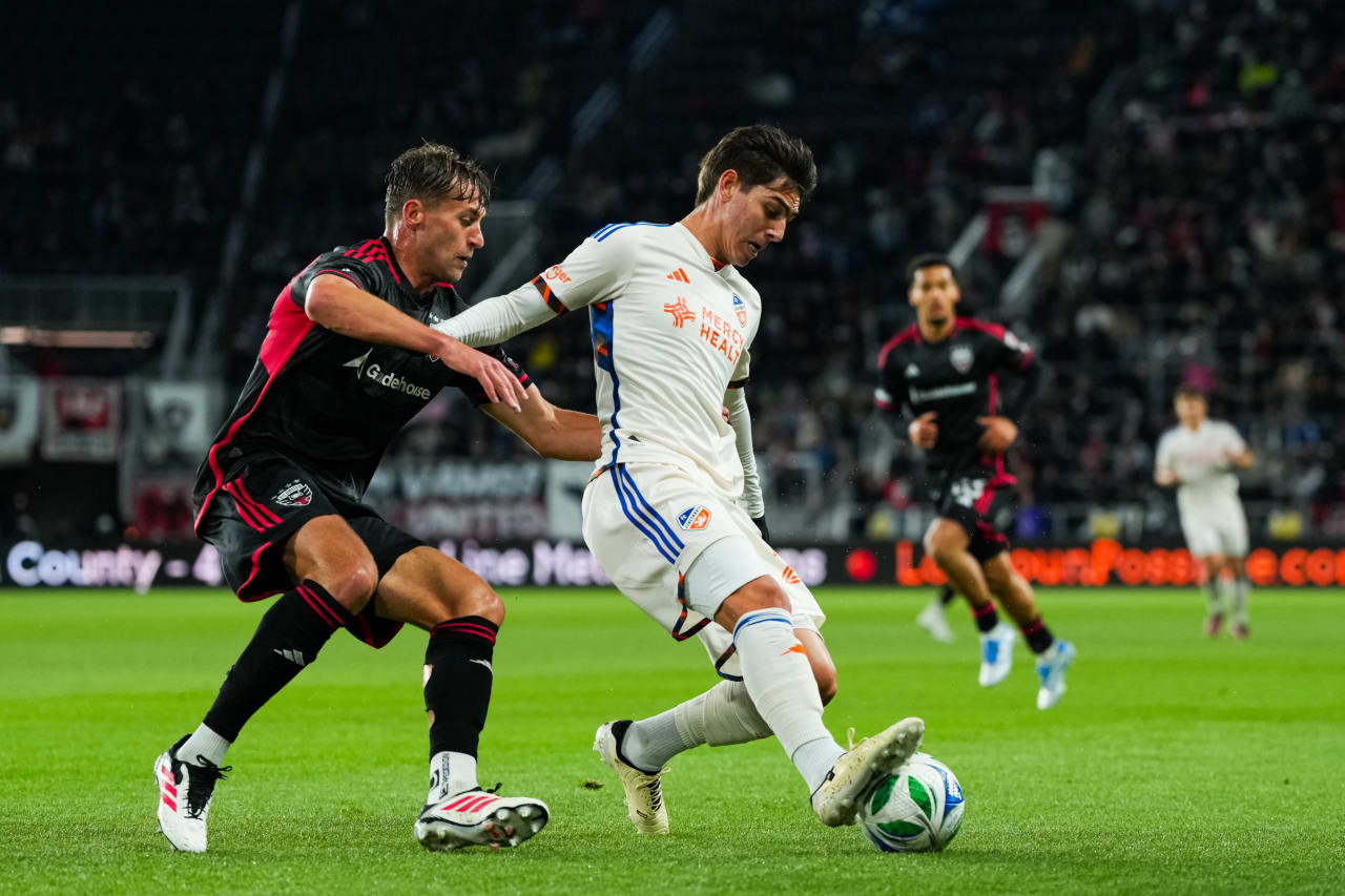 WASHINGTON, D.C. - APRIL 12: D.C. United against FC Cincinnati on April 12, 2025 at Audi Field in Washington, D.C.