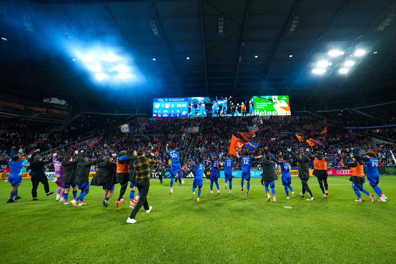 CINCINNATI, OHIO - FEBRUARY 22: FC Cincinnati against New York Red Bulls on February 22, 2025 at TQL Stadium in Cincinnati, Ohio.