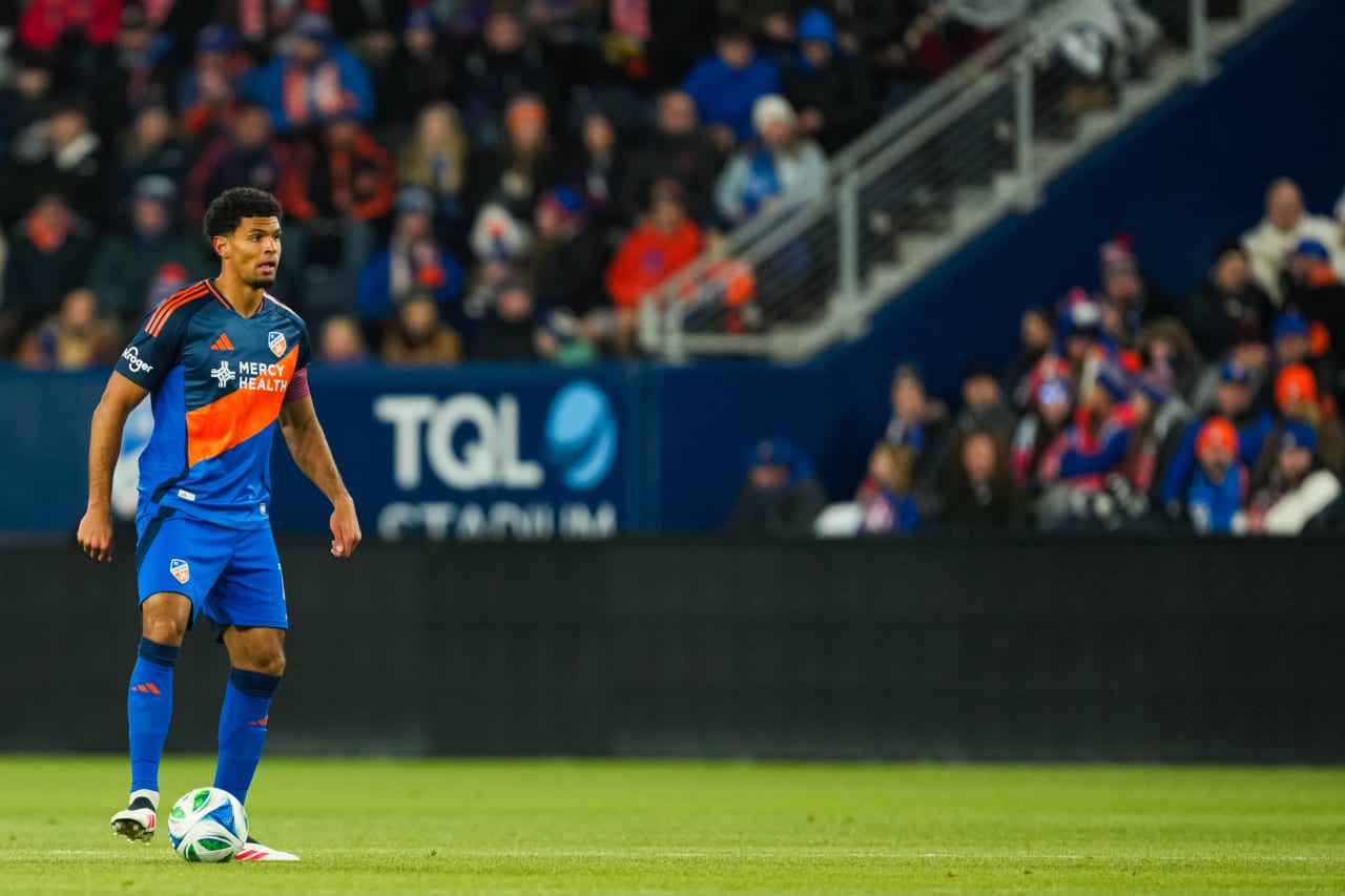 CINCINNATI, OHIO - FEBRUARY 22: FC Cincinnati against New York Red Bulls on February 22, 2025 at TQL Stadium in Cincinnati, Ohio.