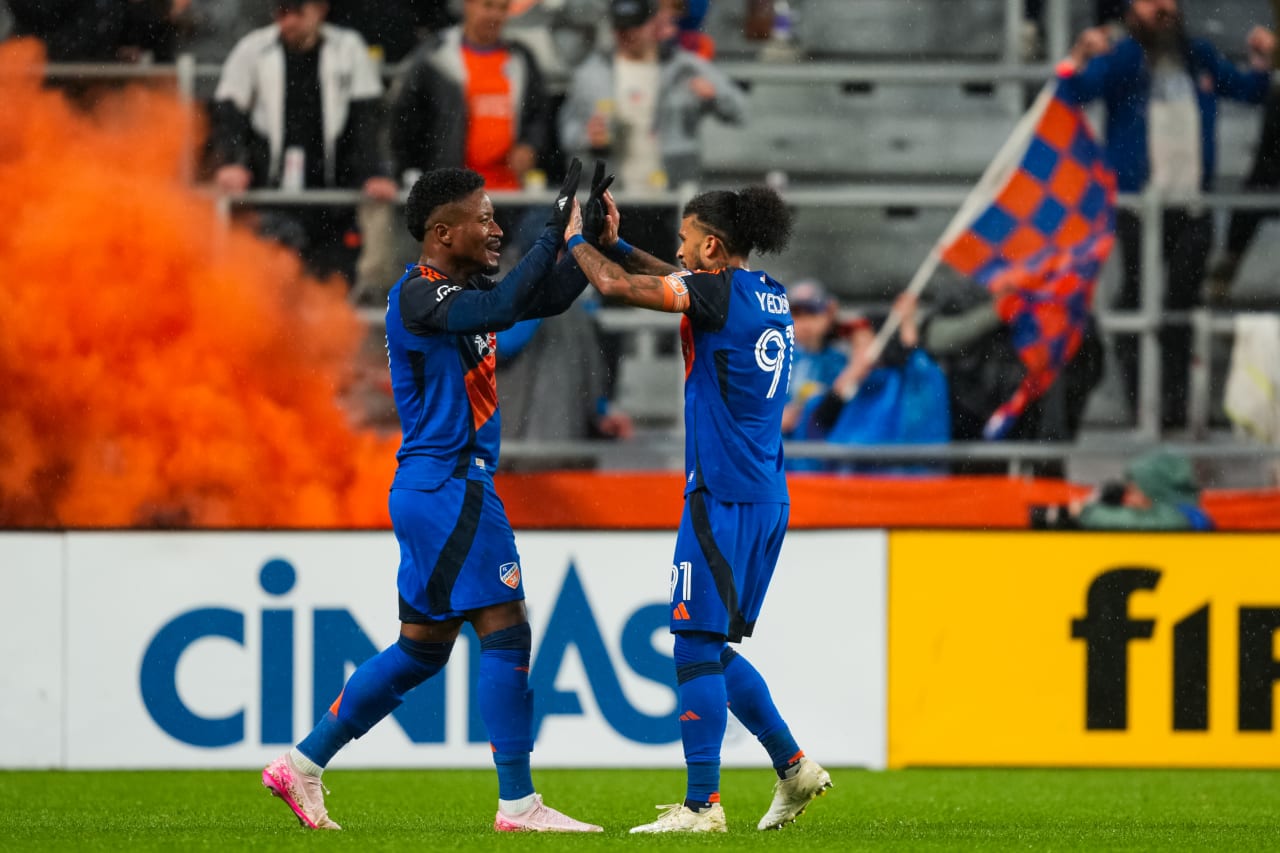 CINCINNATI, OHIO - APRIL 5: FC Cincinnati against New England Revolution on April 5, 2025 at TQL Stadium in Cincinnati, Ohio.