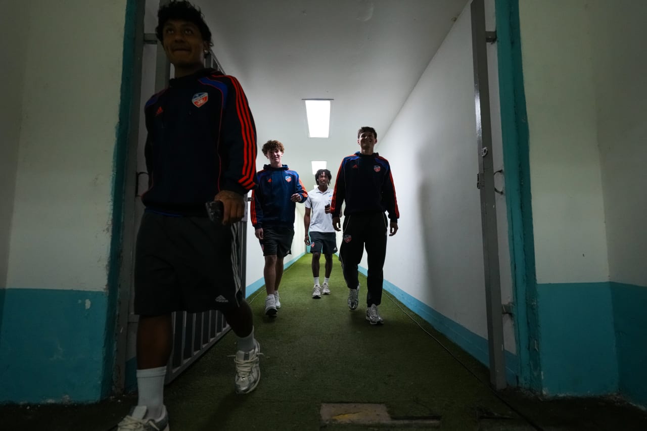 TEGUCIGALPA, HONDURAS - FEBRUARY 19: FC Cincinnati during a Concacaf Champions Cup match against FC Motagua on February 19, 2025 at Estadio Nacional in Tegucigalpa, Honduras.