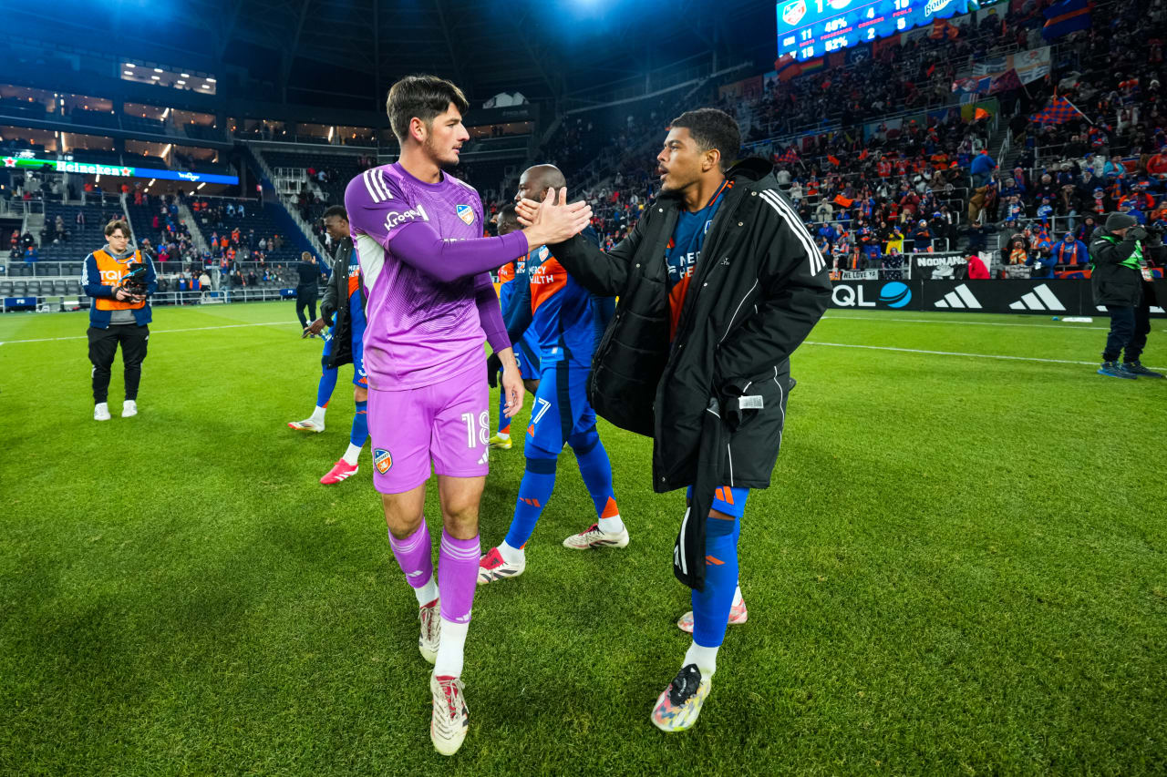 CINCINNATI, OHIO - FEBRUARY 22: FC Cincinnati against New York Red Bulls on February 22, 2025 at TQL Stadium in Cincinnati, Ohio.