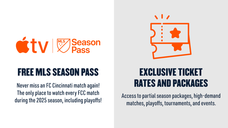 Members receive a free MLS Season Pass on Apple TV and have access to exclusive ticket rates and packages.