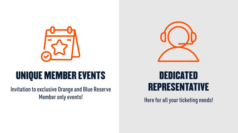 Members receive invitations to unique member events and are assigned a dedicated ticketing representative.